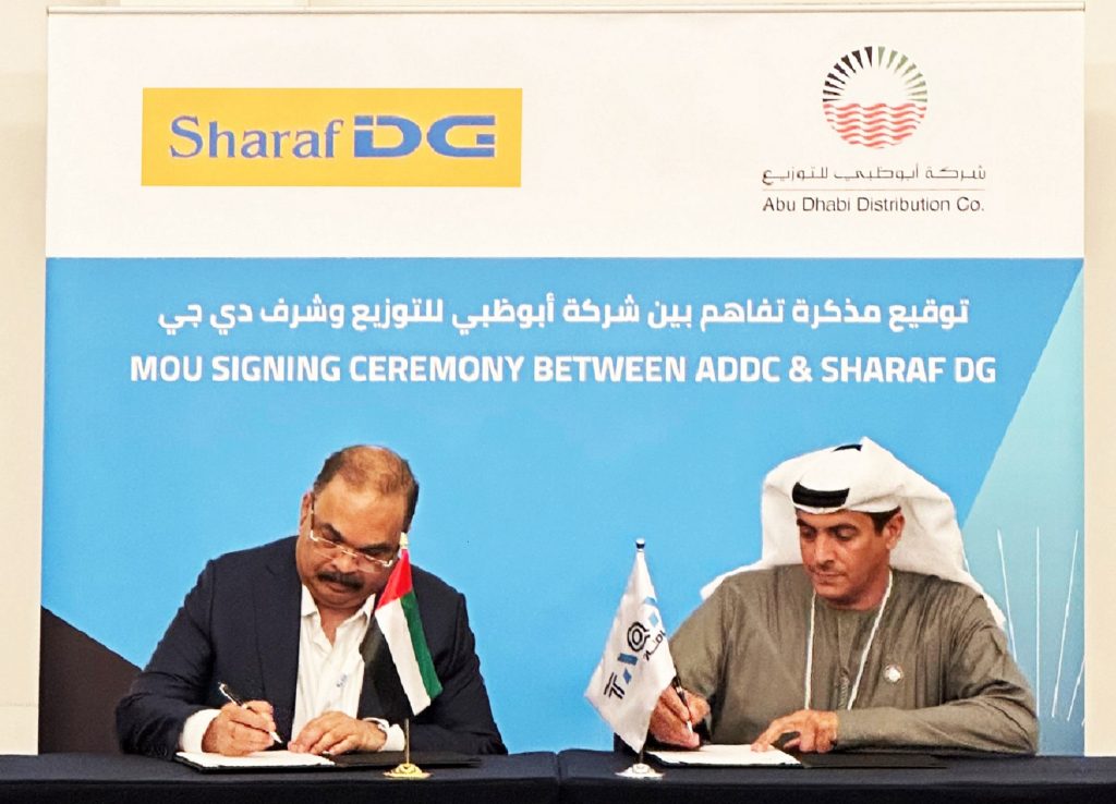 Abu Dhabi Distribution Company Partners With Sharaf Dg To Expand Green