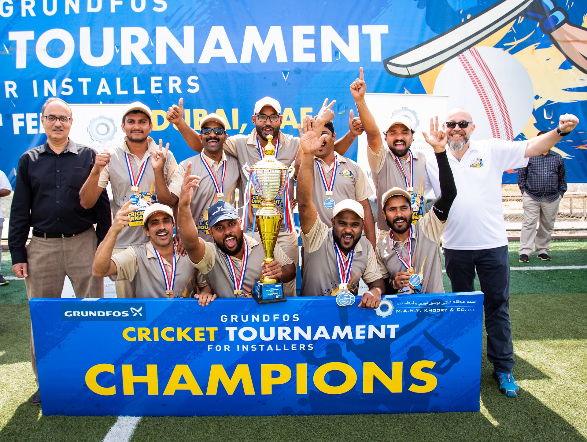 Grundfos organises cricket tournament plumbers in UAE - Utilities ...