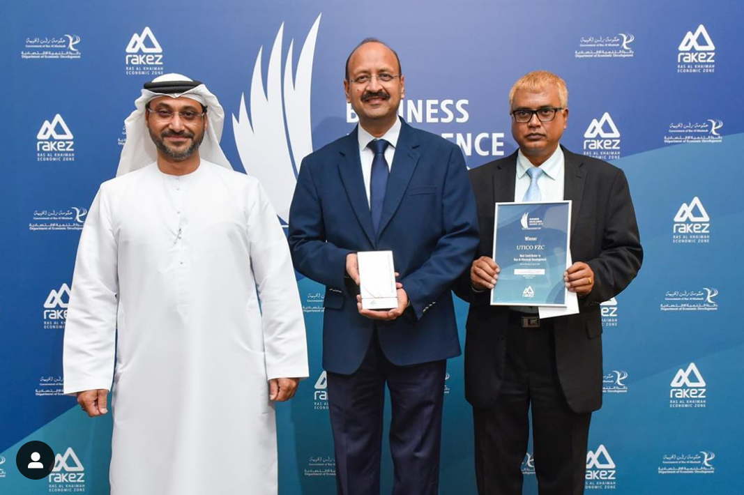 Utico bags UAE excellence award - Utilities Middle East